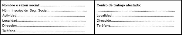 Empresa que solicita la Regulación de Empleo